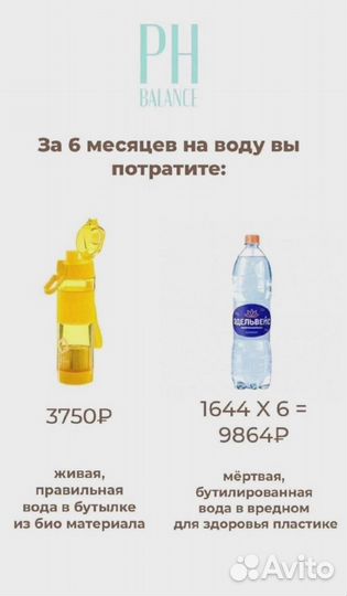 Бутылка для воды PH Balance