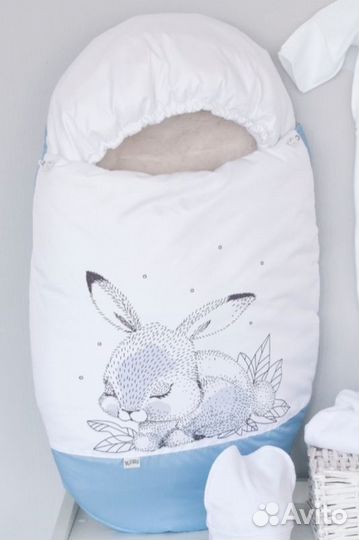 Зимний конверт на выписку для новорожденных