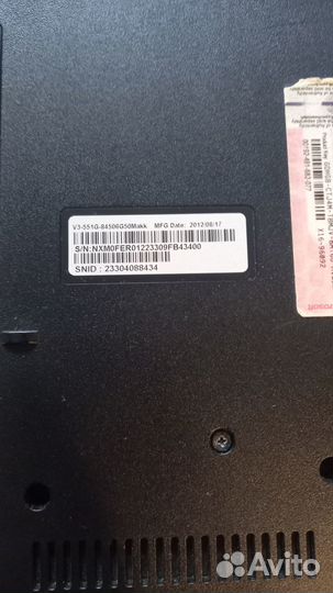 Ноутбук асер v3 551g