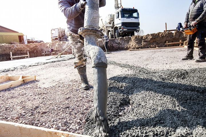 Доставка бетона миксером от 1 куба