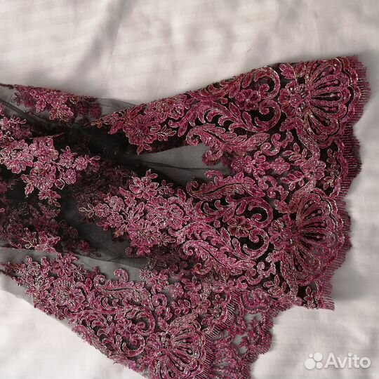 Ткань кружево купон