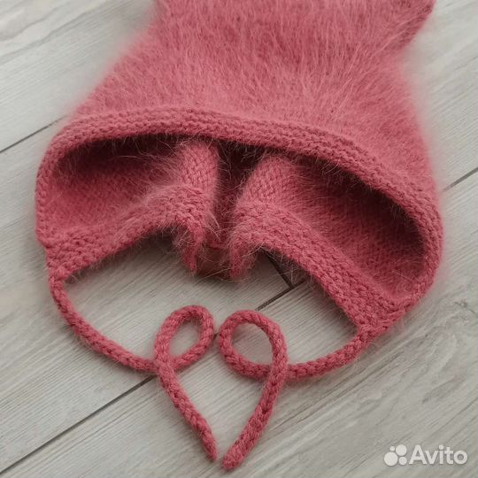 Шапка женская пушистая коточепчик