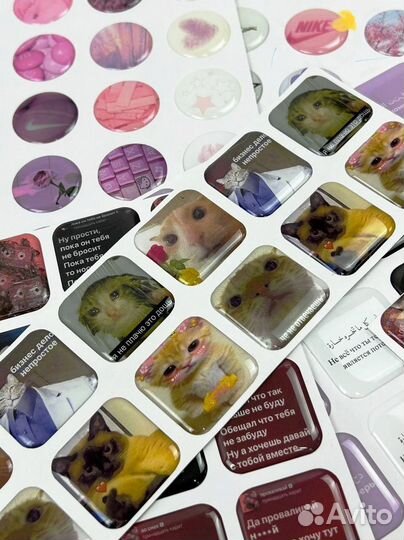 Наклейки на карту с любым лого