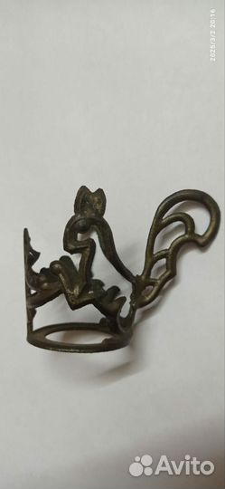 Кукольный детский подстаканник СССР, силумин