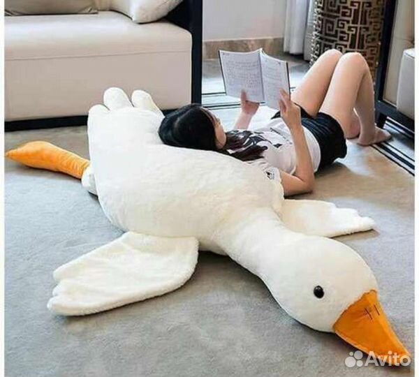 Гусь игрушка мягкая