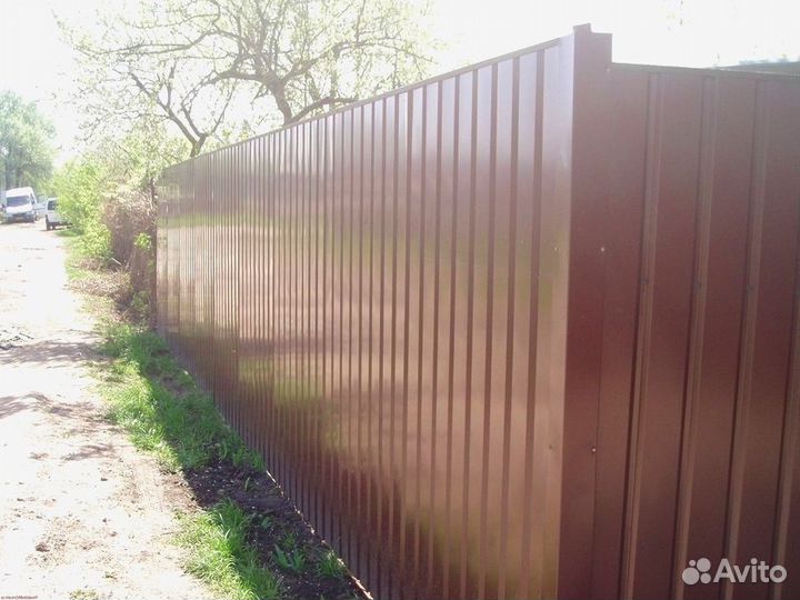 Забор из профнастила