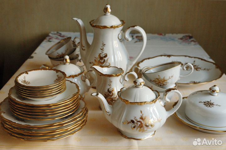 Чайный сервиз Рейхенбах гдр 6/30 новый