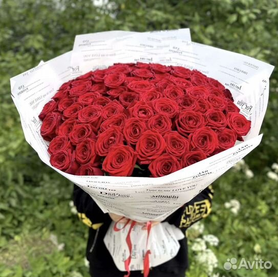 101 Роза Букеты 31 51 101 Роза