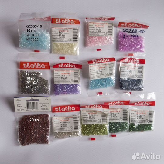 Бисер рубка остатки