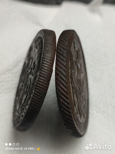 Монета 5 копеек 1785 км