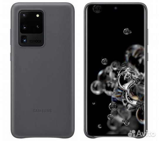 Оригинал Кожа Leather Cover для Samsung S20 Ultra