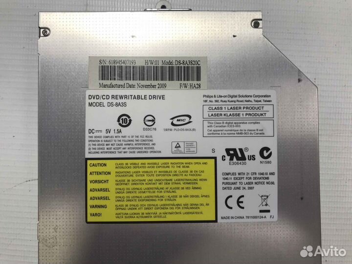 Привод DVD+RW для Asus K40AB