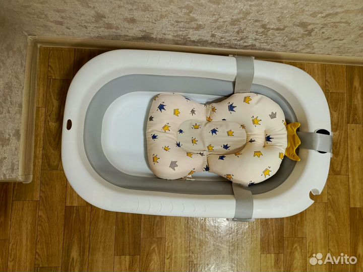 Ванночка для купания складная с термометром