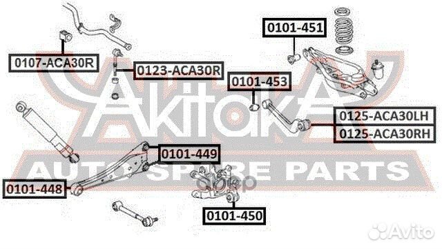 Тяга подвески поперечная зад прав 0125ACA30RH