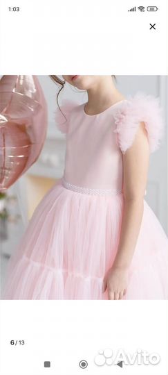 Нарядное платье для девочки 122