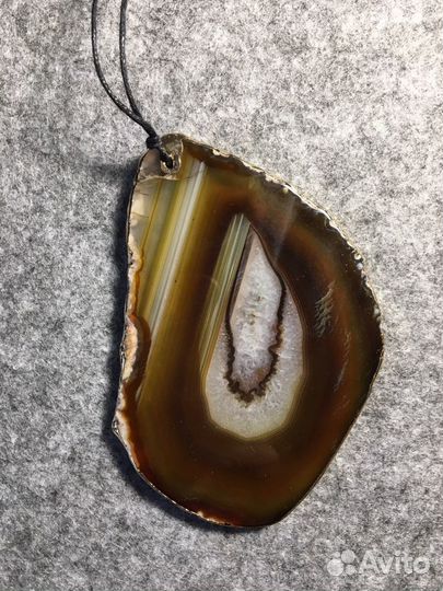 Срез агата, подвеска