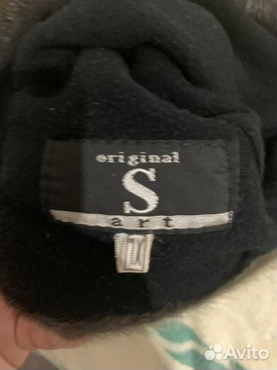 Шапка кожанная женская