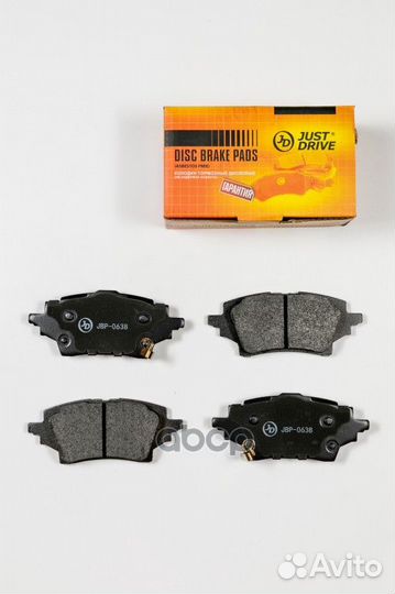 Колодки тормозные дисковые, задние JBP0638 Just