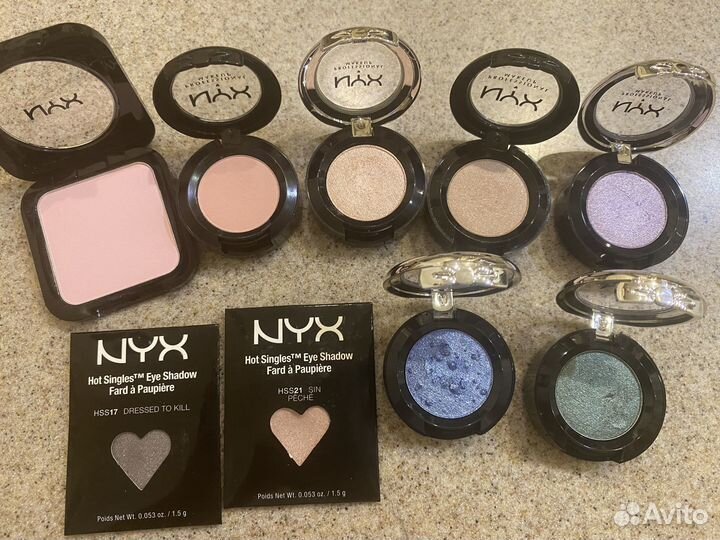 Тени и хайлайтеры Chanel Dior, DG, tarte