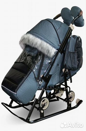 Санки коляска galaxy glory gloss