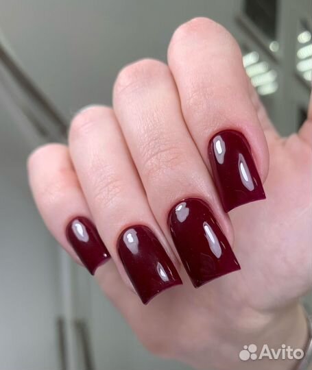 Маникюр с укреплением гелем и покрытием