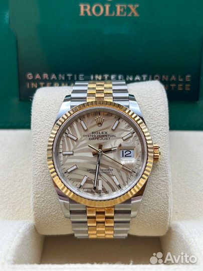 Rolex Datejust 36mm Golden Palm Dial