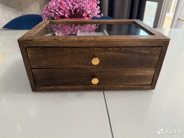 Шкатулка для украшений из дерева