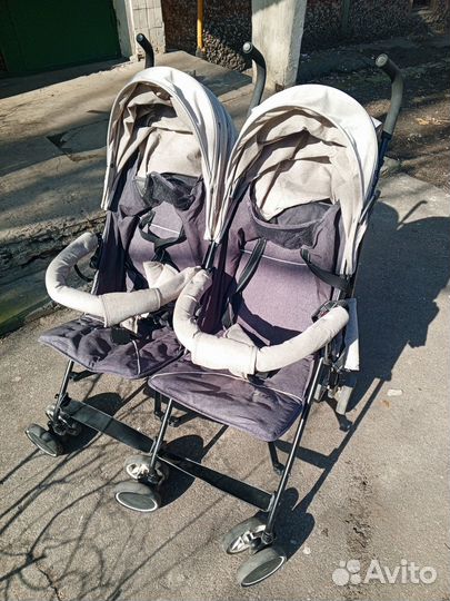 Коляска трость для двойни