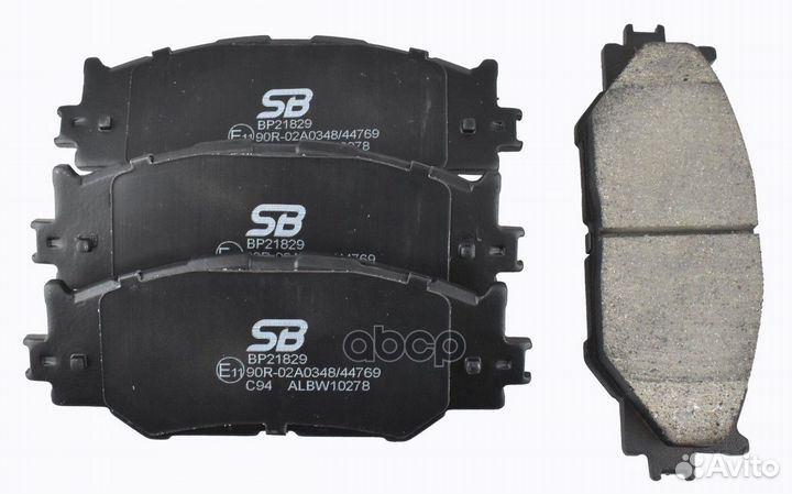 Колодки тормозные дисковые перед BP21829 SB