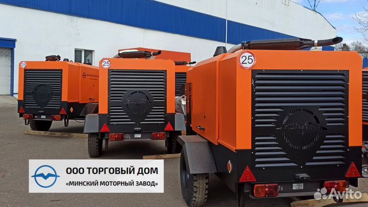Компрессор винтовой дизельный ммз-пв10/1,0