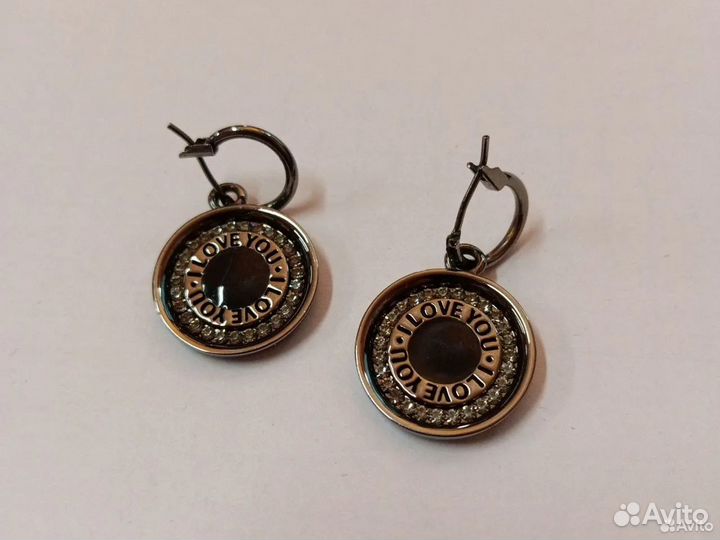 Серьги ilove YOU