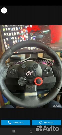 Игровой руль logitech driving force gt