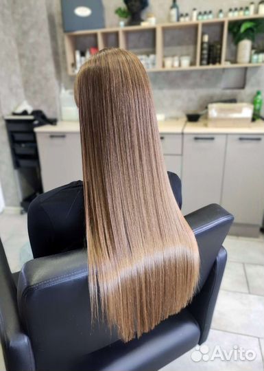 Кератиновое выпрямление / ботокс волос / модель