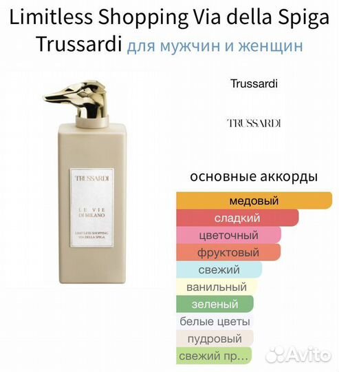 Trussardi Limitless Shopping Распив