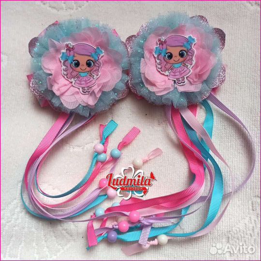 Бантики с косичками