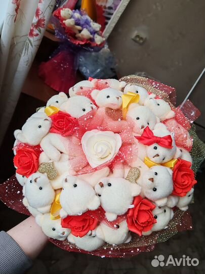 Букеты из мягких игрушек