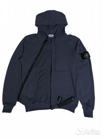 Зип худи Stone Island синяя размер L/XL