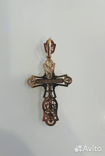Золотой крест мужской, 585, 11 грамм