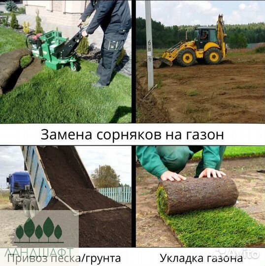 Рулонный газон прямо с поля Щелково