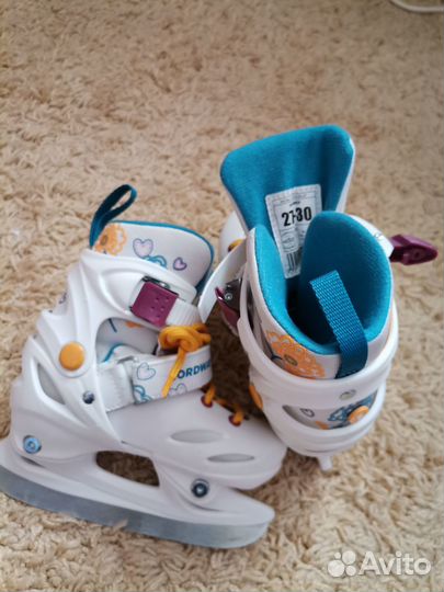 Коньки детские раздвижные р 27-30