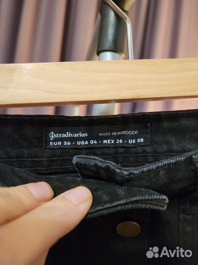 Джинсовая юбка в стиле гранж 42