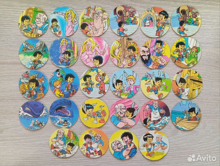 Фишки сотки кэпсы пиноккио, алладин