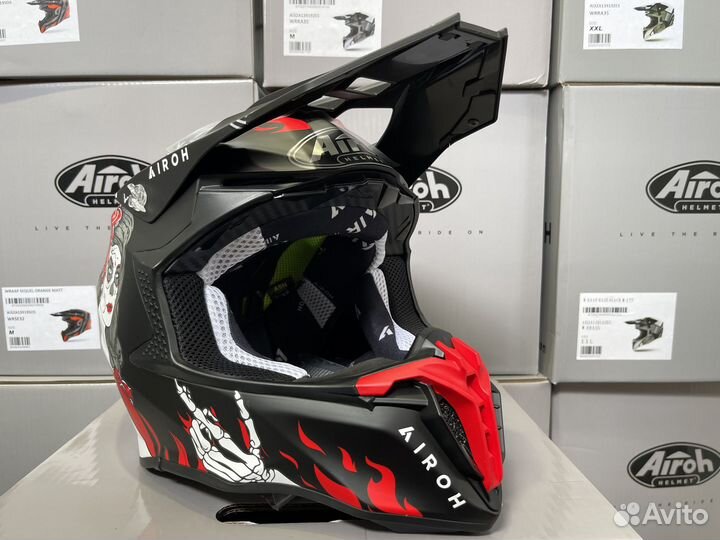 Кроссовый шлем Airoh twist 2.0 hell matt