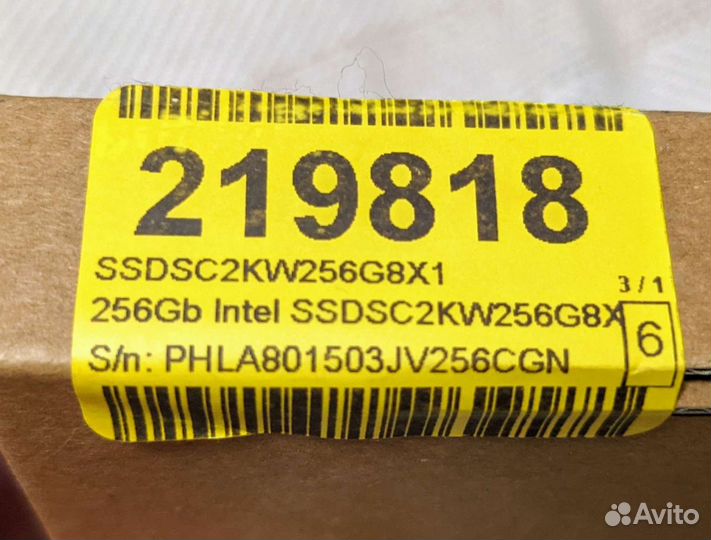 Intel ssd sc2kw 256g 8xt
