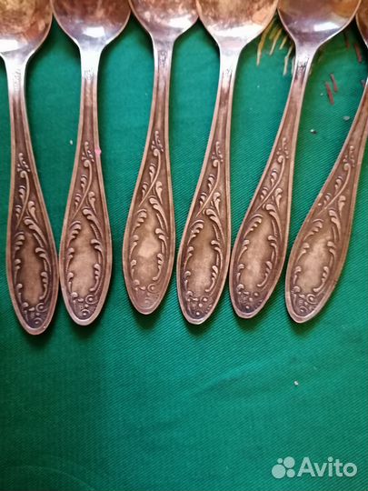 Ложки мельхиор кофейные, 6шт, новые