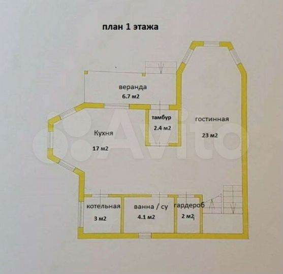 Коттедж 128 м² на участке 6 сот.