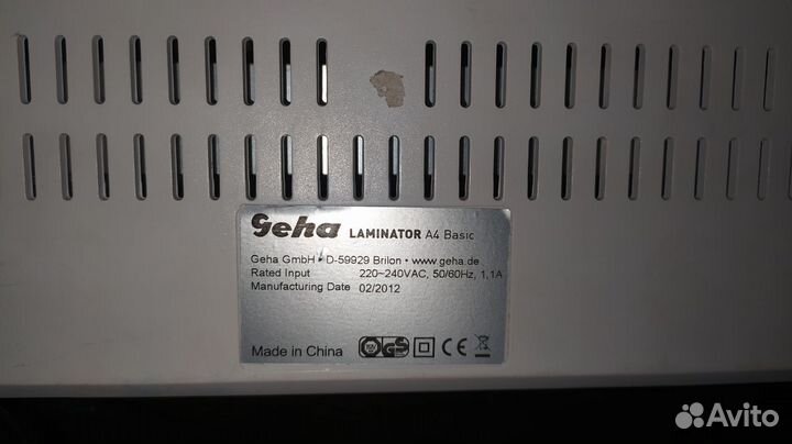 Ламинатор Geha A4 Basic