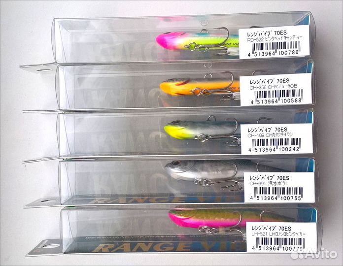 Вибы Bassday Range Vib 70ES (8 цветов). Оригинал