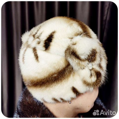 Женская норковая шапка норка