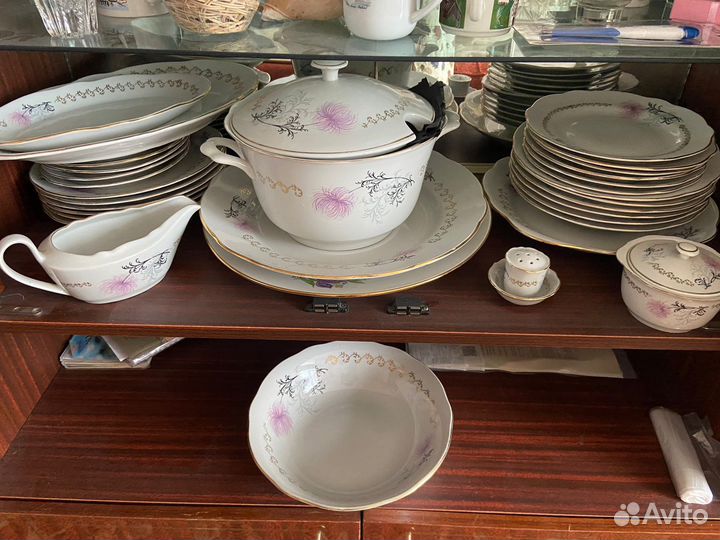 Сервиз столовый фарфор на 6 персон СССР